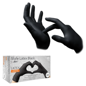 Medizinische Produkte -Style Latex Black, ungepudert, schwarz, Gr.XL, unsteril, 100 St/Pk.