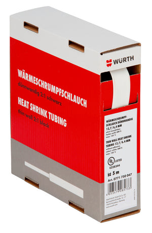 Weiße Box mit zehn robusten Verbindungselementen, Durchmesser 4,8 mm bis 2,4 mm.