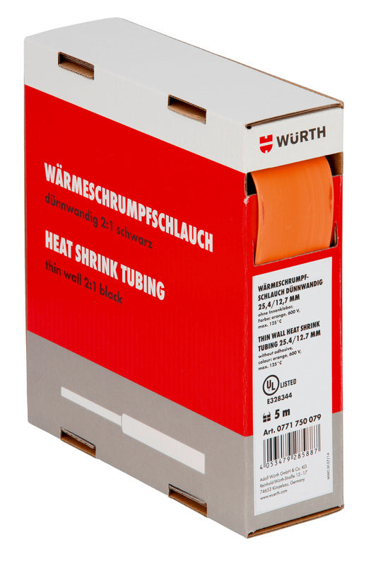 Orange Werkzeugbox mit fünf Einheiten, geeignet für 12,7-6,4 mm Anwendungen.