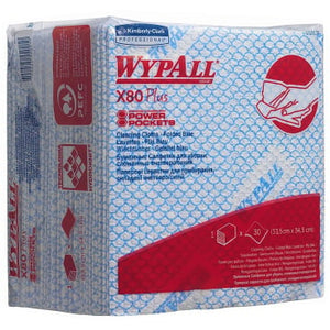 Wypall X80 Plus Wischtücher blau 34x35cm 8x30 Stück