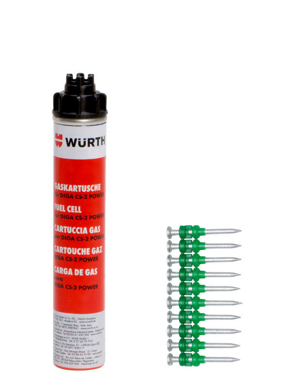 Nagel-Set für DIGA CS-NGL-DIGACS2/3-GASKART-20MM     Verpackungsinhalt    800 Einheit
