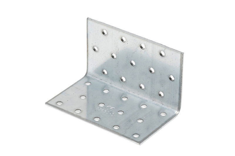 Robuster Lochplattenwinkel LOPLWNKL mit genormten Bohrungen und klarer Skalierung für präzise Verbindungen.