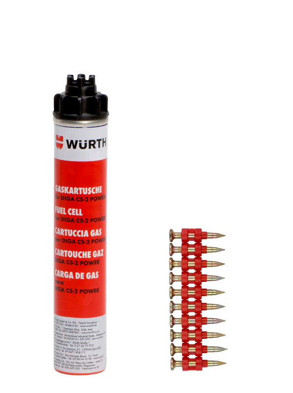 Nagel-Set für DIGA CS-NGL-DIGA CS2-GASKART-LP48-HFBET-19MM     Verpackungsinhalt    800 Einheit