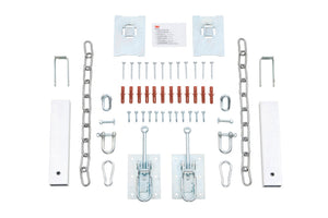 Türsicherung "GITRROST-SI-ABHEBESHTZ" in robuster Bauweise zur nachträglichen Montage an Türen.