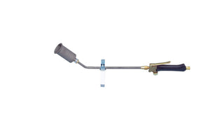 Schweiß- und Schneidbrenner Zubehörteil mit ergonomischem Griff und robuster Bauweise in Silber.