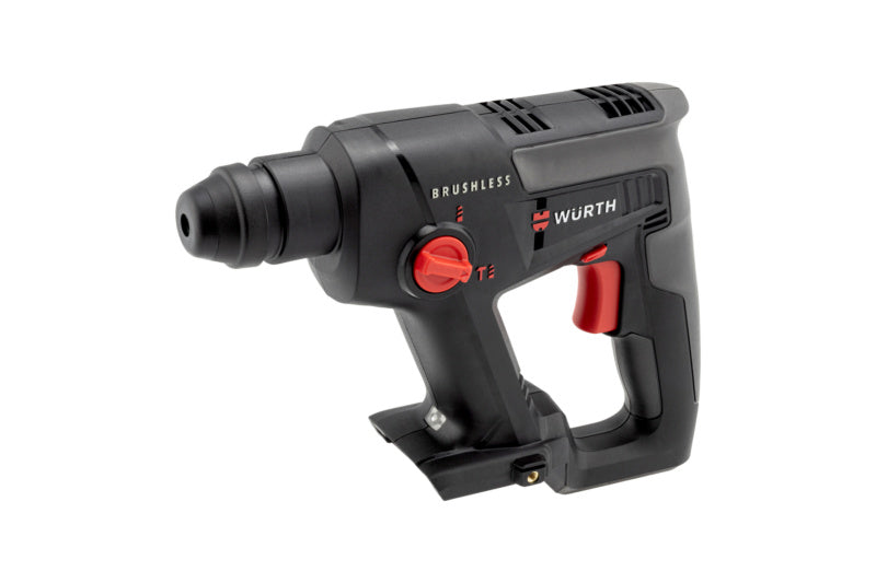 Kabelloser Bohrhammer BOHAM AKKU mit Lithium-Ionen-Akku und ergonomischem Griff in Schwarz.