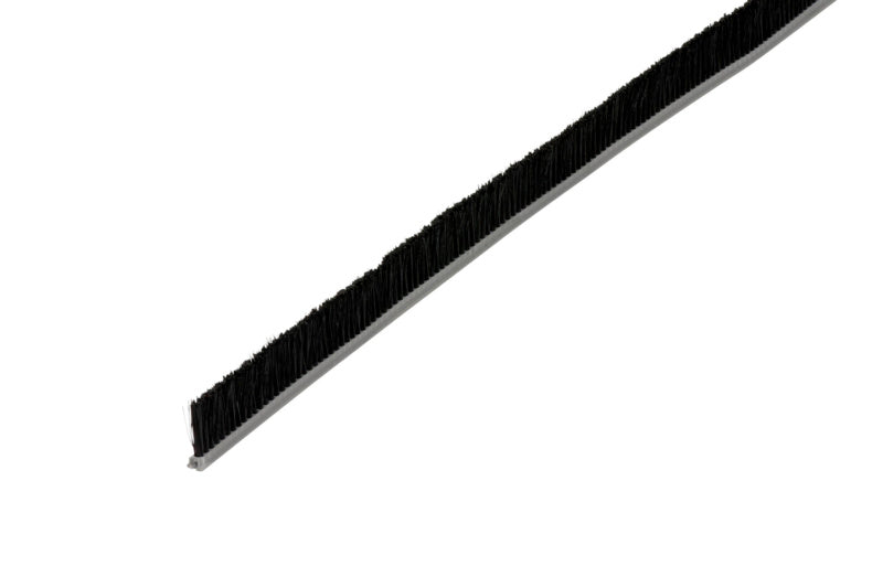 Schiebetürbeschlag in elegantem Schwarz, 2500 mm lang, für reibungslose Türbewegung.