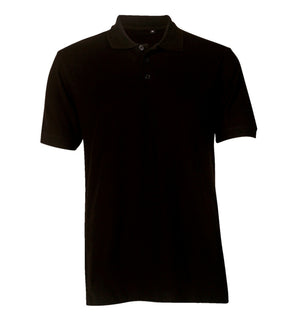 Anthrazitfarbenes Arbeitspoloshirt SHK BAD POLO mit kurzem Arm und klassischem Polokragen in Größe M.