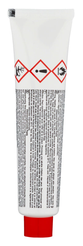 Härter für Spachtelmasse in einer 40g Vakuumtube, ideal für präzise Anwendungen.