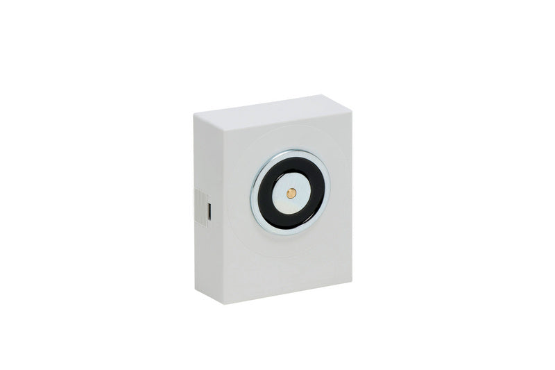 Wandmontierte Schließfolgeregelung mit Haftmagnet für sichere Türkontrolle und Zugangsschutz.