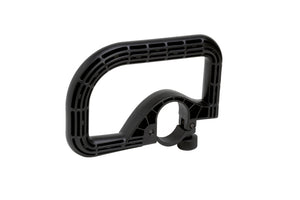 Kompakte Schleif- und Poliermaschine mit ergonomischem Design und integriertem Staubabsaugsystem.