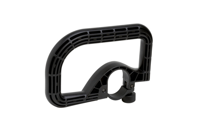 Kompakte Schleif- und Poliermaschine mit ergonomischem Design und integriertem Staubabsaugsystem.