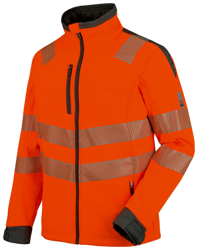 Warnschutzjacke-SOFTSHELLJACKE NEON ORANGE/GRAU XXL     Verpackungsinhalt    1 Einheit