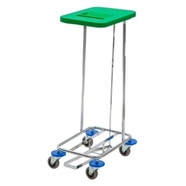 Ver- und Entsorgung -Meditrans Wäschesammler, einfach, inkl. Pedal, Deckel grün, 1 St.