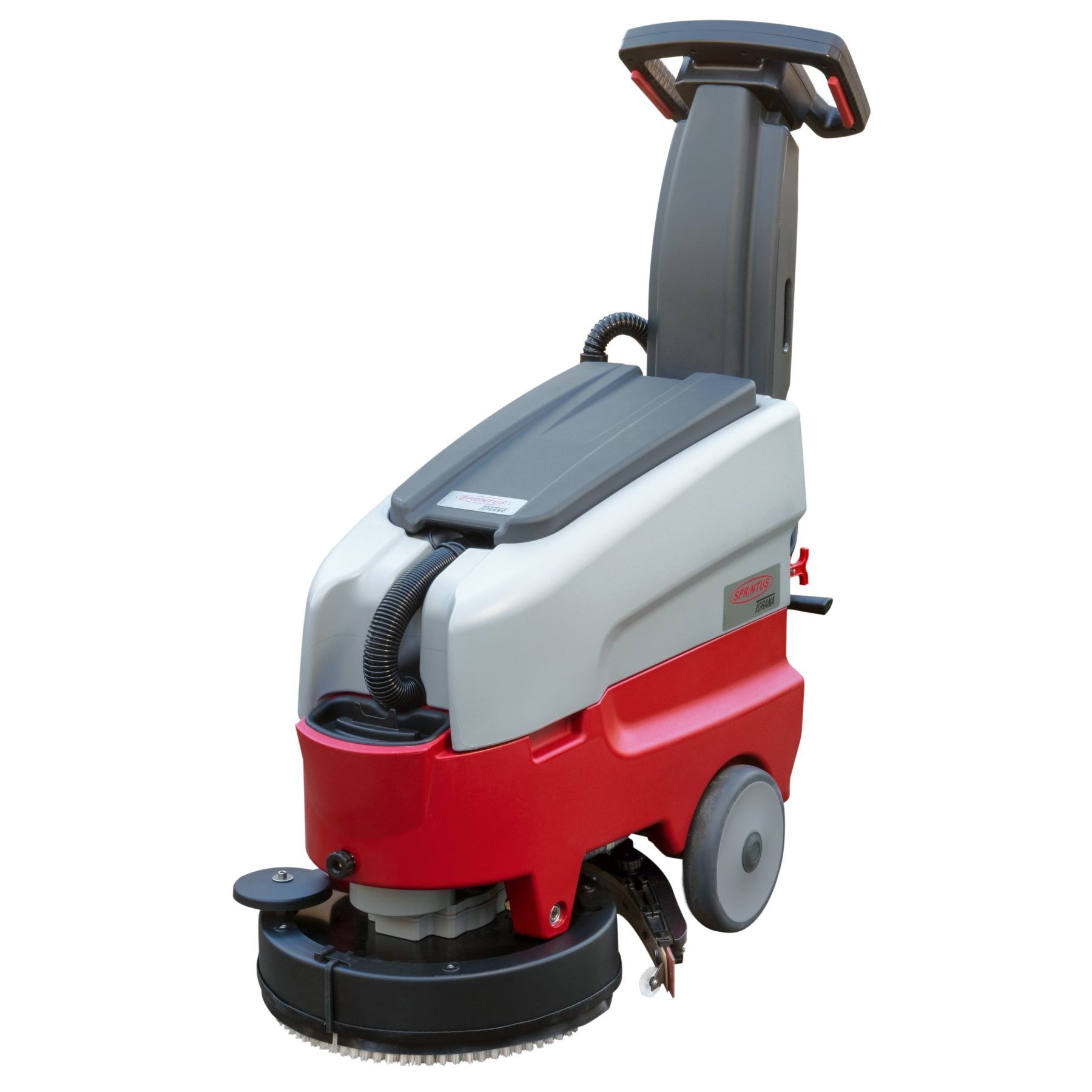 Scheuersaugautomat Torana mit 30 cm Arbeitsbreite in Rot und Grau.