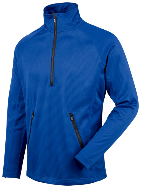 FLEECE HALF ZIP STRETCH X BLAU 4XL