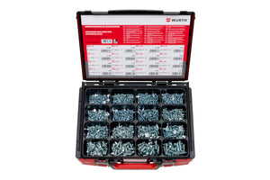 Schraube mit Senkkopf und Vierkantansatz, DIN 608, für verschiedene Anwendungen.