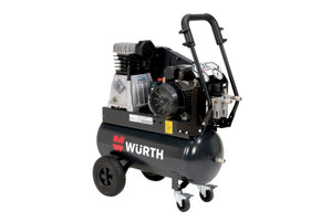 Elektro Kompressor KOMPR mit robustem Gehäuse, ergonomischen Griffen und stabilen Rädern.