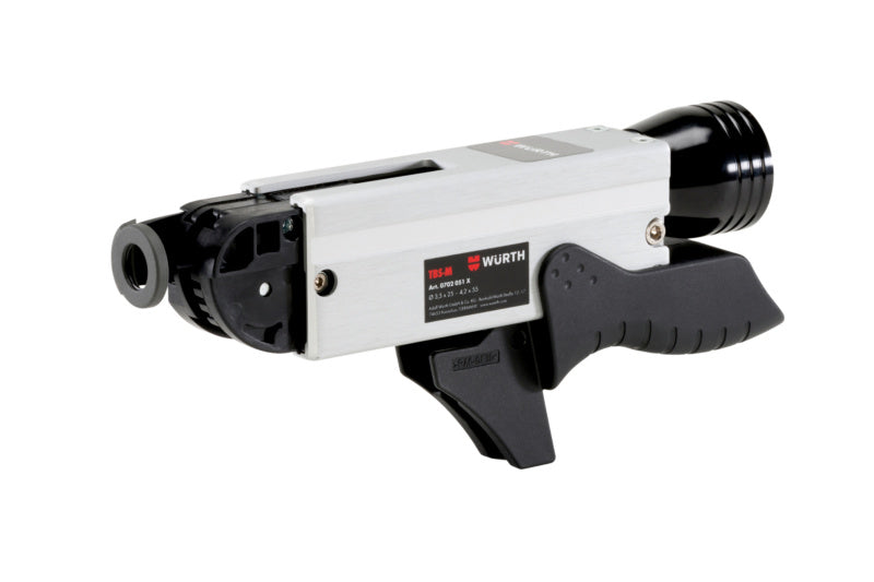 Magazin Schraubvorsatzgerät mit integriertem Schraubenmagazin und ergonomischem Griff für präzises Arbeiten