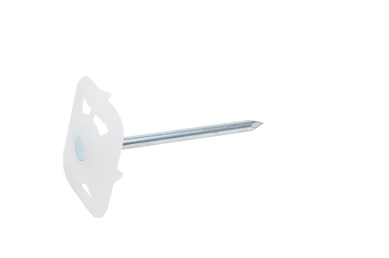 Packung mit 100 Kunststoffteilen 27x34 mm, Länge 3,3x60 mm, Modell SHB-KST-27X34MM-M.NGL-(A2K)