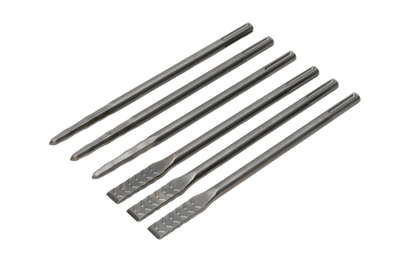 Set von Meißeln in verschiedenen Formen und Größen, ideal für Holz, Stein und Metall.