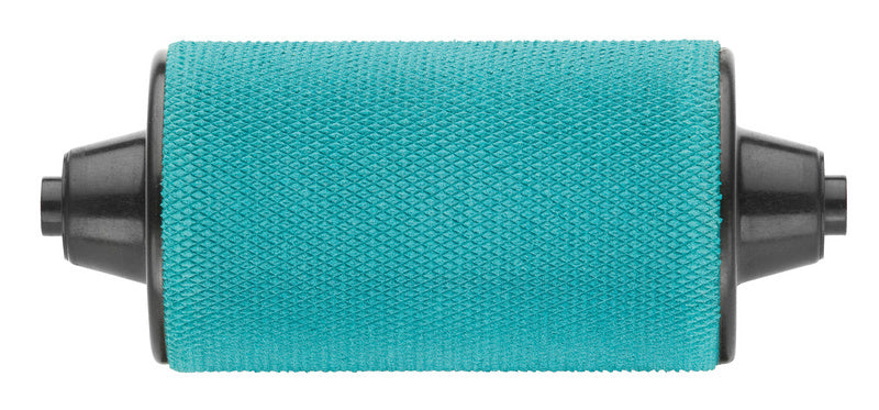 Leimroller-Zubehör mit transparentem Roller und ergonomischem Griff für präzises Auftragen von Leim.