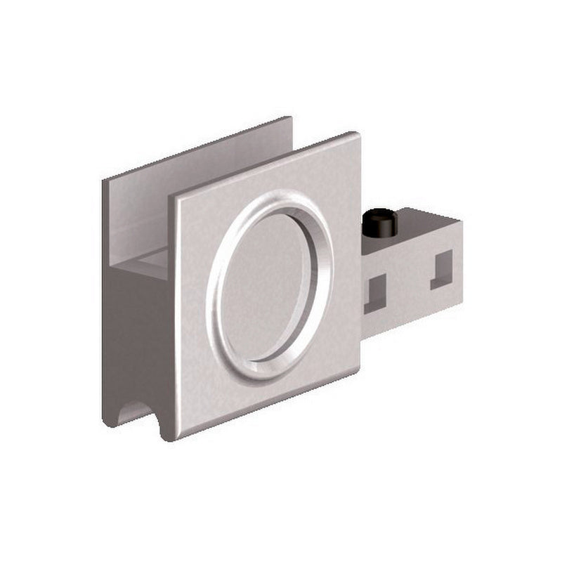 Schiebetürbeschlag mit Rollenmechanik, geeignet für Türen bis 50 mm Dicke, in modernem Design.