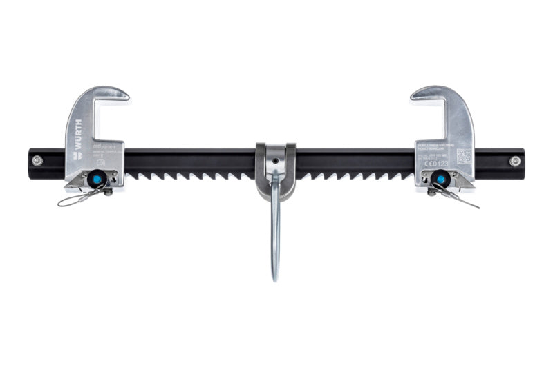 Mobiler Fallschutz-Anschlagpunkt aus Stahl mit robuster, flexibler Konstruktion für Höhenarbeiten.