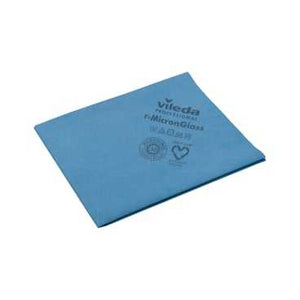 Blaues r-Microfaser Gläsertuch 40x50cm von M24–Vileda GmbH für streifenfreies Reinigen