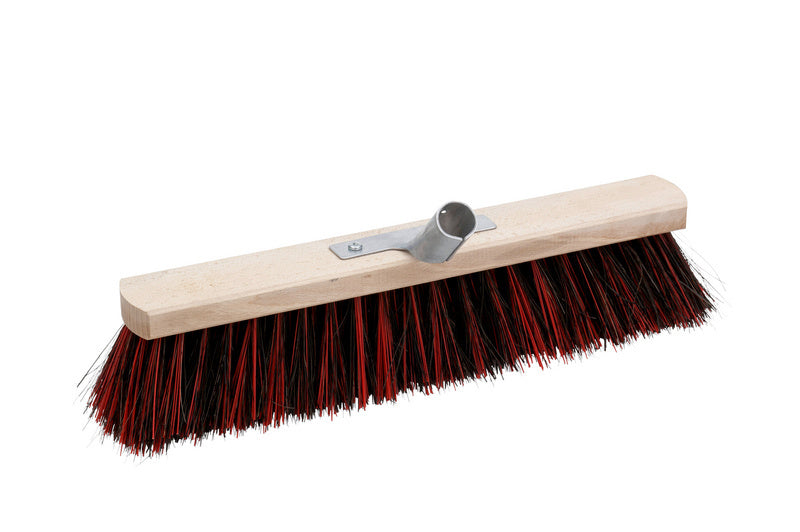 Straßenbesen mit robusten Borsten aus Arenga und Elaston für effektive Straßenreinigung.