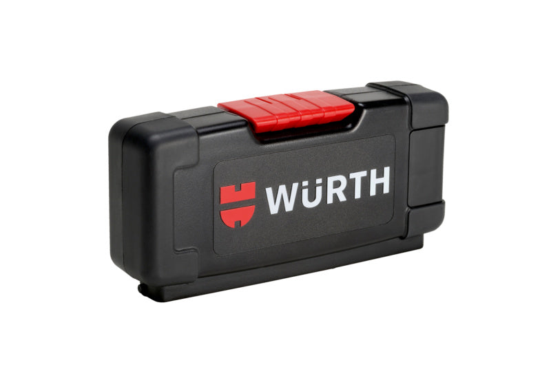 Aufbewahrungsbox für Stichsägeblätter, 180 x 85 x 40 mm, robust und platzsparend.