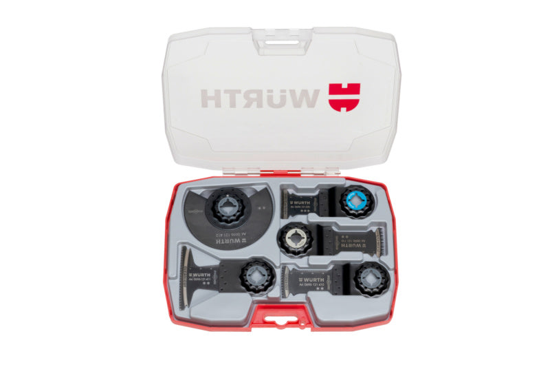 Multischneider Sortiment Zubehör STARTSET mit verschiedenen Schneideaufsätzen für Lebensmittel.