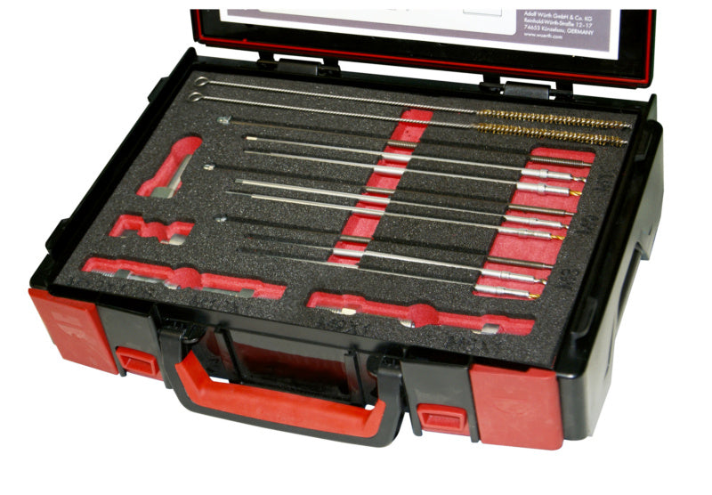 Zünd- und Glühkerzenwerkzeug Set mit verschiedenen Werkzeugen in robuster Aufbewahrungstasche.