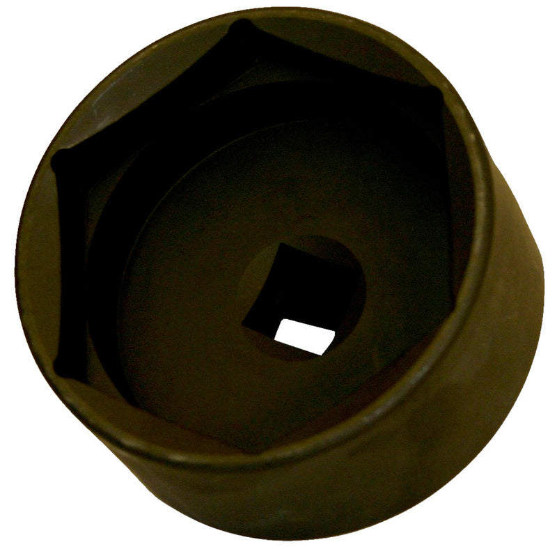 3/4 inch axle nut wrench with 80mm six-point socket head in silver metal finish