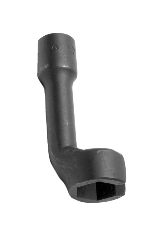 3/8 inch injector injection line with SW22 fitting and 70mm length in black steel