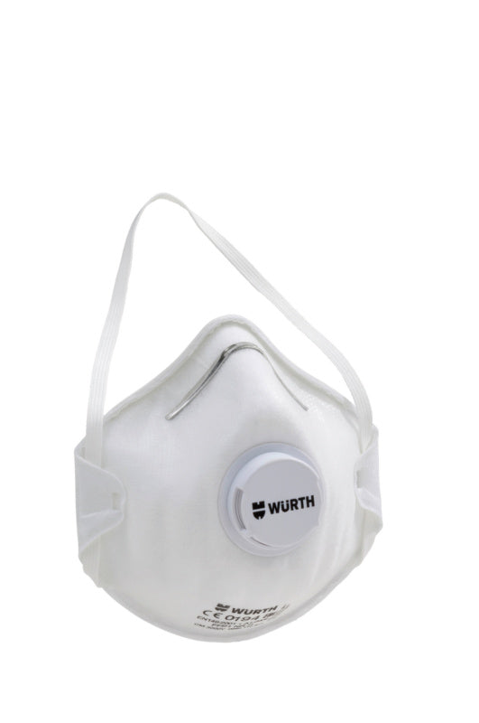 Einweg-Atemschutzmaske mit Ventil, FFP1-NR-D, aus atmungsaktivem Material, hygienisch verpackt.