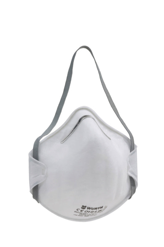 Einweg-Atemschutzmaske FFP2 NR D mit Nasenbügel und elastischen Ohrschlaufen, 20 Stück.