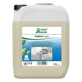 10-Liter grüner Kanister mit green care Energy Ultra Reinigungsmittel für professionelle Nutzung