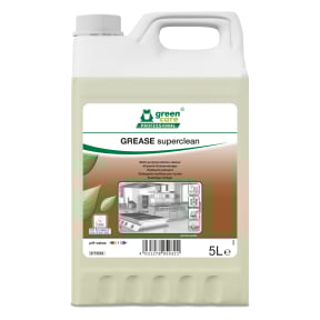 5-Liter-Kanister mit Grease Superclean, einem leistungsstarken Reiniger für Maschinen.