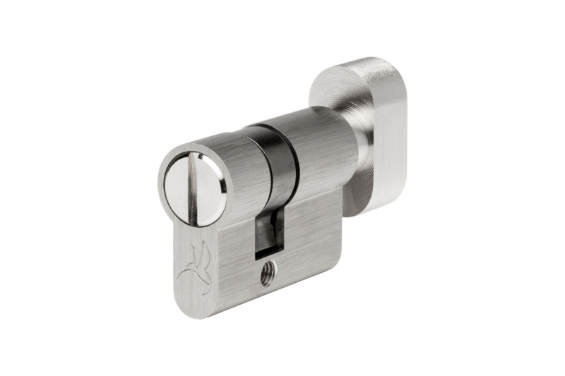 Glastürbeschlag Zubehör in neutralem Design mit kompakten Abmessungen von 26x17mm.