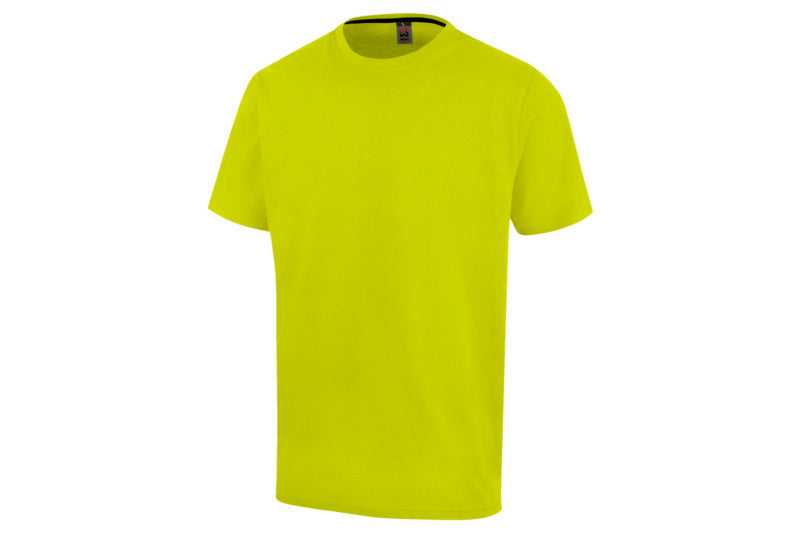 Lime Arbeitsshirt-T-Shirt JOB+ aus atmungsaktiver Baumwolle mit modernem Schnitt und robusten Nähten.