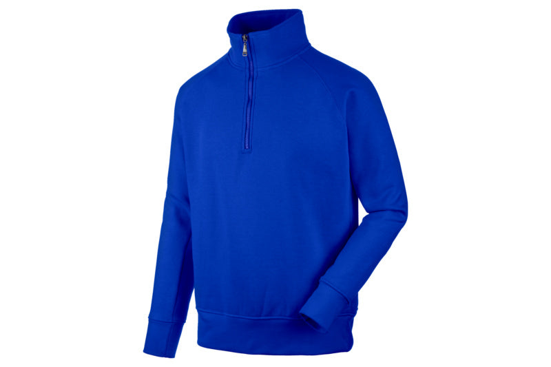 SWEATSHIRT 1/2 ZIP JOB+ ROYAL XS