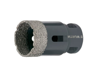 Trockenbohrkrone mit Diamantsegmenten und M14-Gewinde für präzises Bohren in Fliesen.