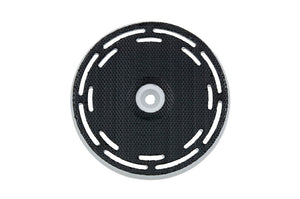 Haftteller Klettscheibe HAFTTE KLETT mit robustem Material und Klettverschluss für Schleifmittel.