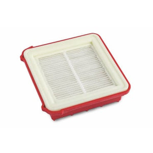 TASKI AERO UP HEPA H13 Filter mit rotem Rahmen und weißem Dichtungsrand.