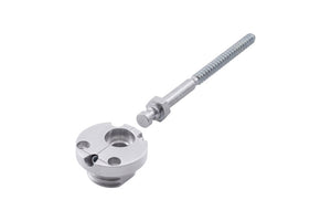 Set von 50 mm Universalverbindern für den Möbelbau mit Schrauben für einfache Montage.