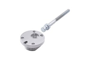 Universalverbinder für Möbelbau mit 70 mm Länge, Ankerscheiben und Schrauben im Set.