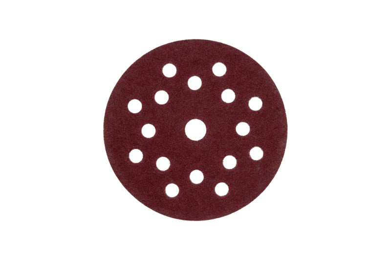 Runde Schleifpapierscheibe mit Kletthaftung für Trocken-Schleifarbeiten in verschiedenen Körnungen.
