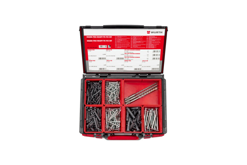 DBL-SYSKO Shark Pro 355-teiliges Werkzeugset in praktischem Koffer für professionelle Anwendungen.