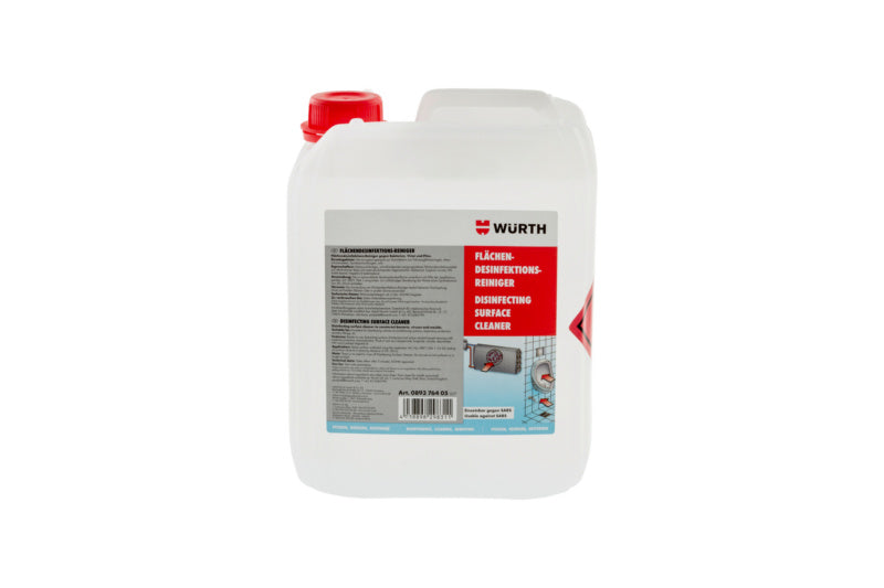 5-Liter-Flasche des Flächendesinfektionsmittels für gründliche Reinigung und Desinfektion.